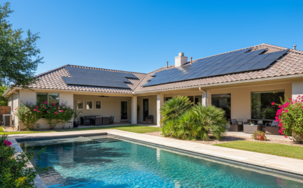 solar pool heating system