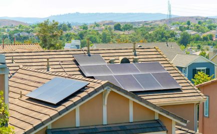 house with solar panels