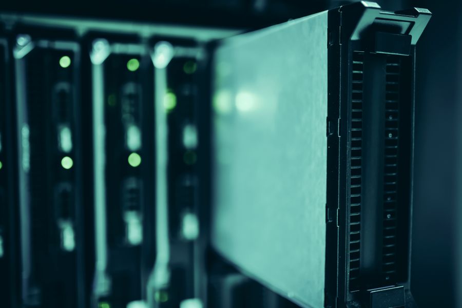 data center server racks driving Texas electricity demand