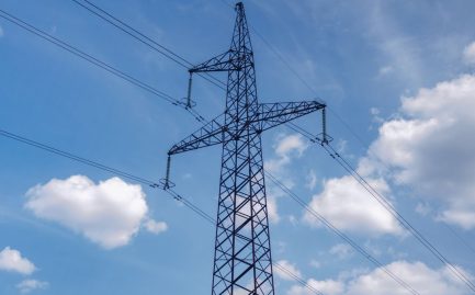 high voltage transmission tower on the Texas power grid